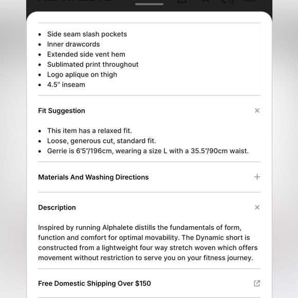 Alphatele Mens Dynamic Short - Picture 2 of 9